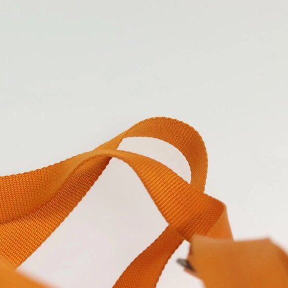 PRADA Backpack Nylon Orange Silver Auth 140110 - Picture 8 of 16